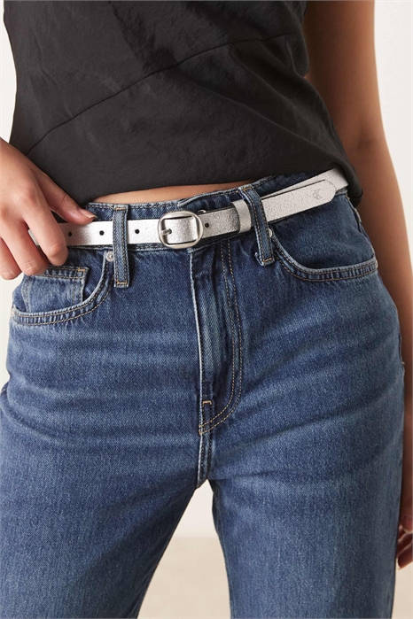 Ремень с маленькой круглой пряжкой шириной 20 мм артикул 151415484