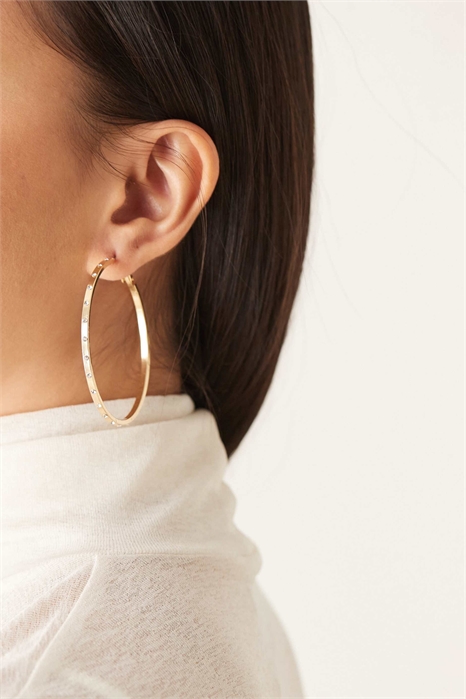 Большие серьги-кольца с украшениями артикул 152469248