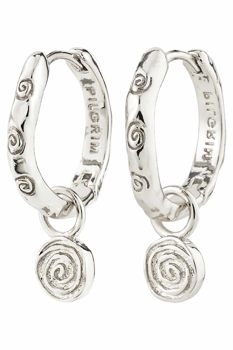 Серьги-кольца с огненным узором артикул 154220147