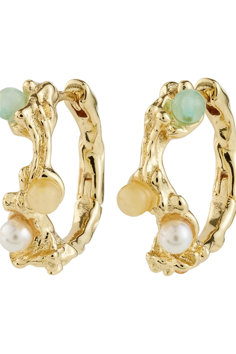 Серьги-кольца с ирисами артикул 154220179