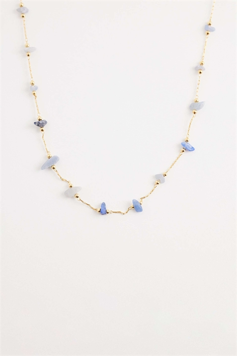 Ожерелье с полудрагоценными камнями в виде осколков артикул 153816913