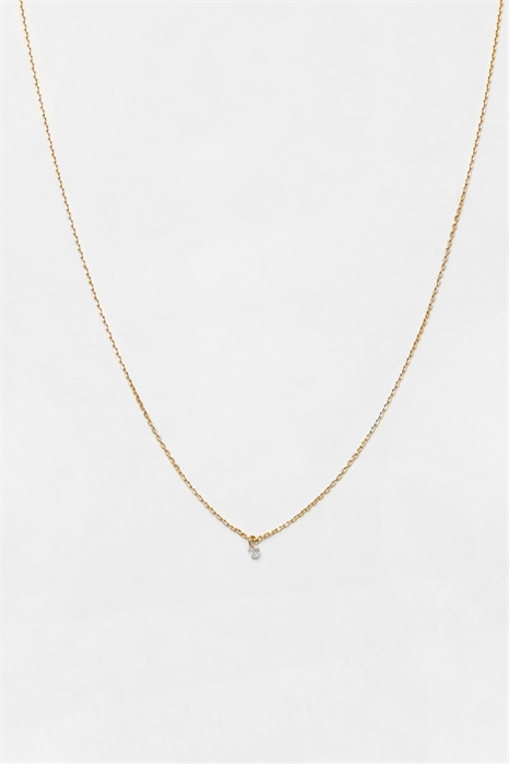 Колье с блестящим кулоном артикул 155003043