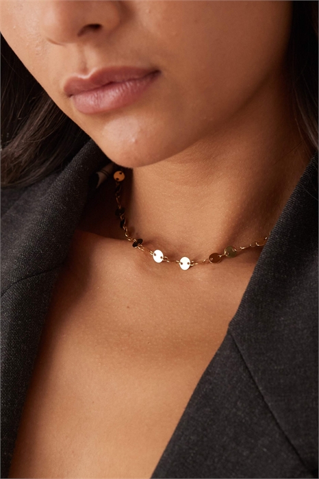 Ожерелье с дисковой цепочкой артикул 152383965