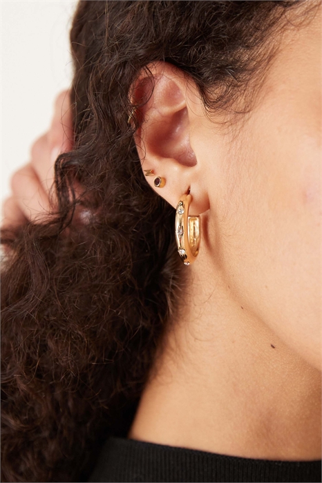 Серьги-кольца с украшениями артикул 152469244