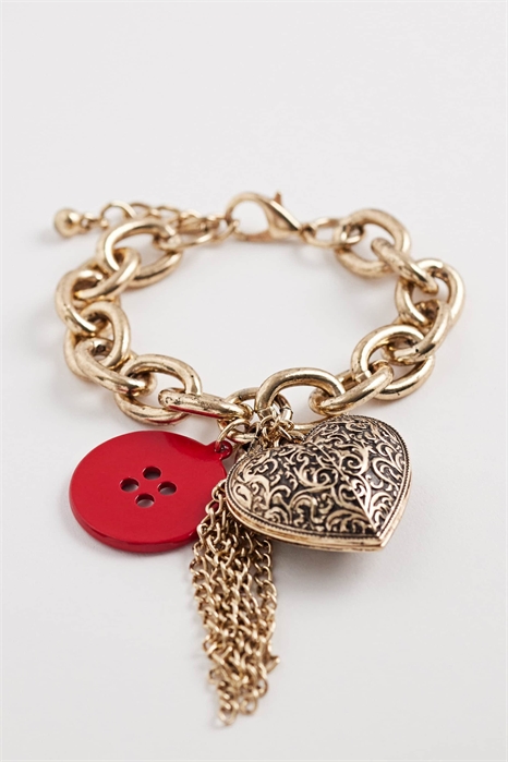 Браслет с крупными подвесками в стиле бохо артикул 154115861