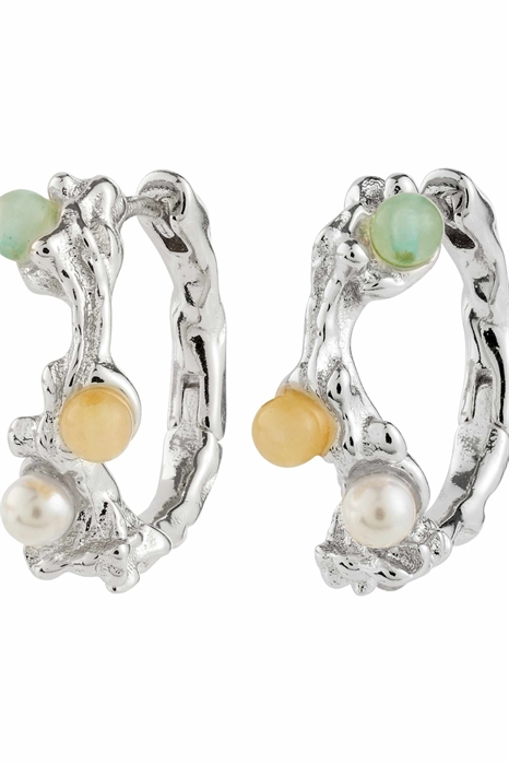 Серьги-кольца с ирисами артикул 154220295