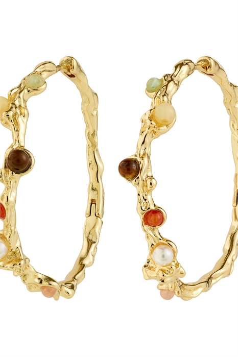 Серьги-кольца с ирисами артикул 154220183