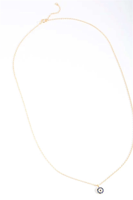 Кулон в виде диска из позолоченного серебра 925 пробы с мотивом «злого глаза» артикул 134094622