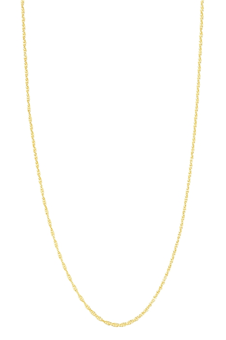 Ожерелье из скрученной цепочки из серебра 925 пробы с позолотой артикул 147883279