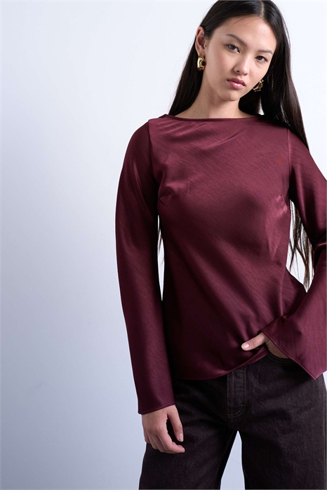 Топ с длинными рукавами и капюшоном артикул 148193260