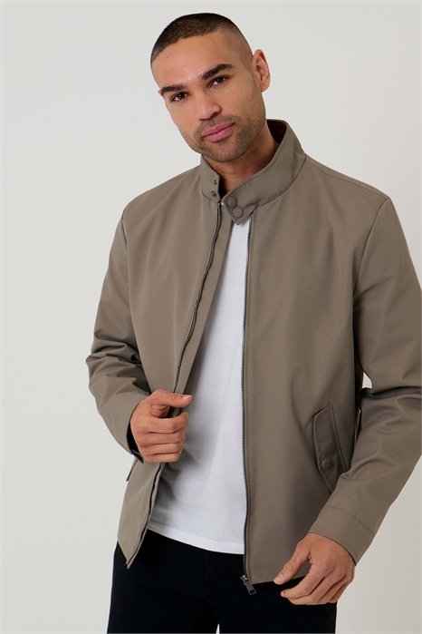 Легкая куртка-харрингтон на молнии с защитой от дождя артикул 156413356