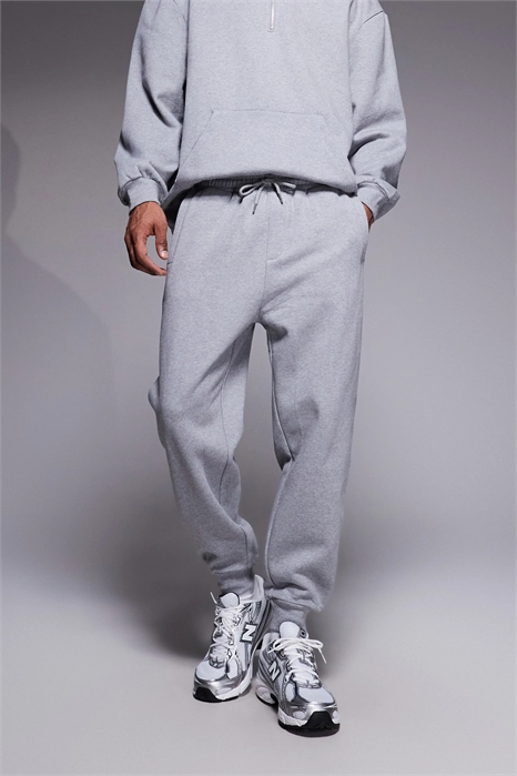 Джоггеры зауженного кроя с ребристыми манжетами артикул 151969373