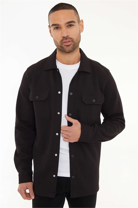 Рубашка свободного кроя из хлопкового твила на пуговицах артикул 151680204