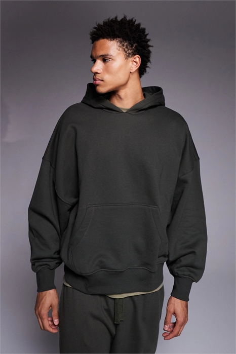 Худи премиум-класса с большим капюшоном артикул 151260949