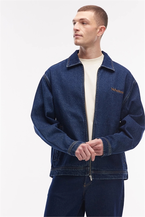 Куртка из плотного денима на молнии артикул 154709916