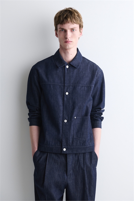 Джинсовая куртка-рубашка артикул 1327473001