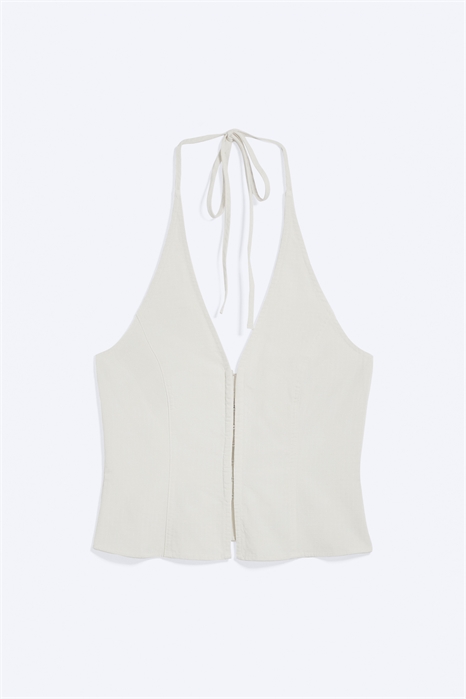 Топ с V-образным вырезом из ткани Ripstop артикул 1320103002