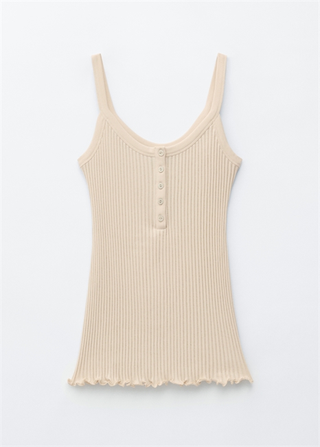 Майка с волнистым краем артикул 1321133002