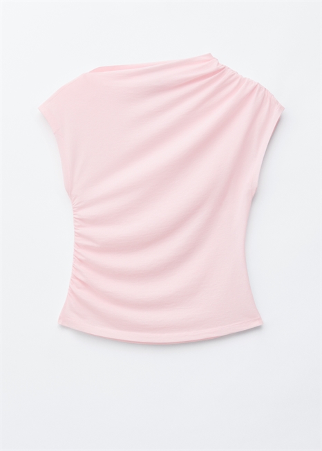 Топ из джерси с драпировкой артикул 1341902001