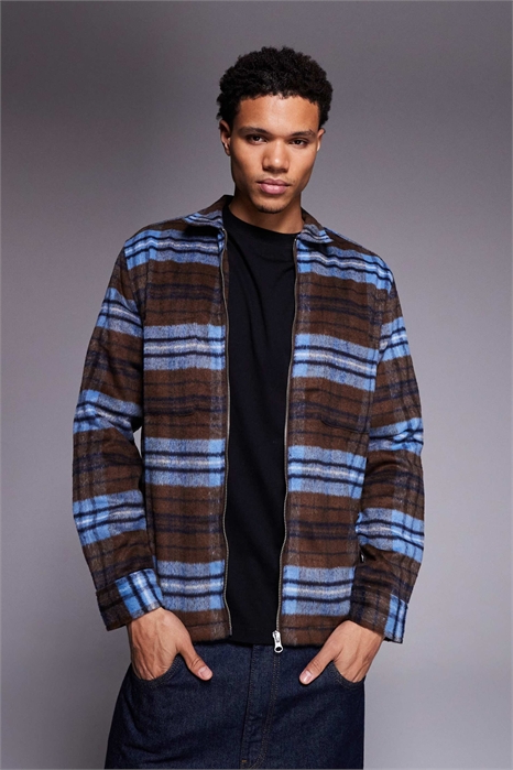 Рубашка-кимоно на молнии артикул 149658877