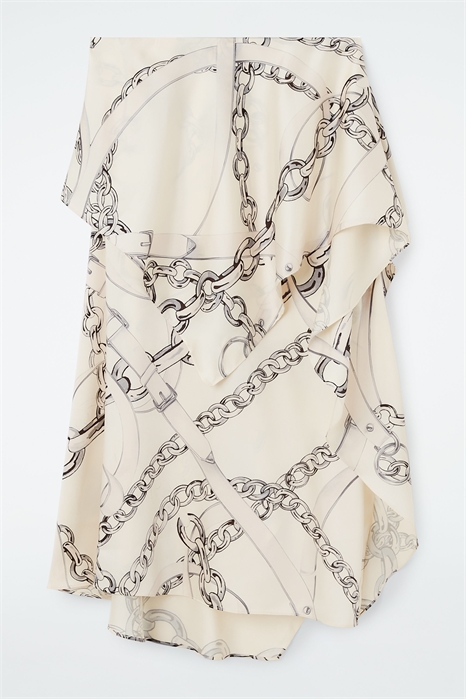 Асимметричная драпированная юбка артикул 1231888001