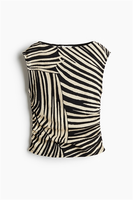 Топ из текстурированного трикотажа артикул 1283661004