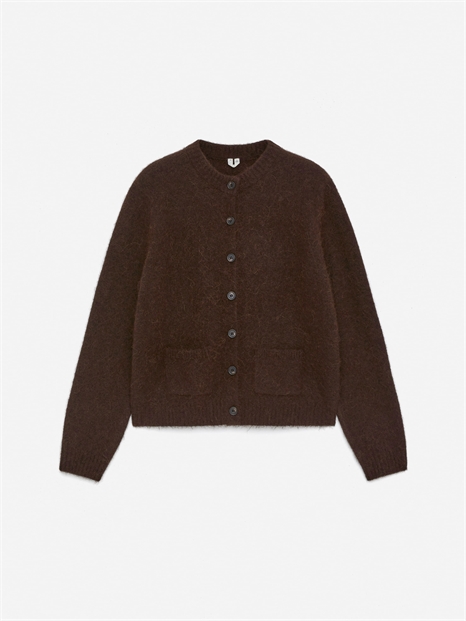 Кардиган из смеси альпаки и шерсти артикул 1294658001