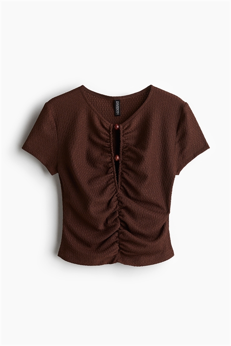 Топ с рюшами из бисера артикул 1283650003