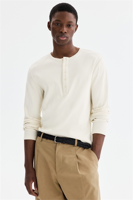 Рубашка Slim Fit Ribbed Henley артикул 1337001002