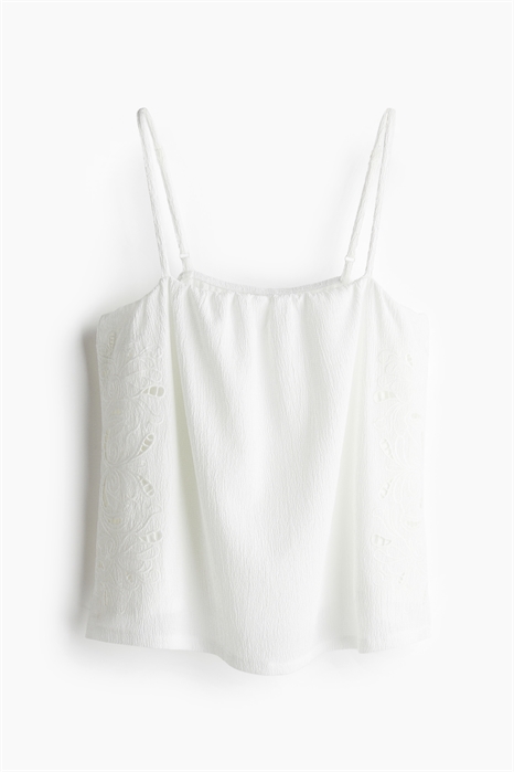 Топ на бретельках Broderie anglaise артикул 1282558001