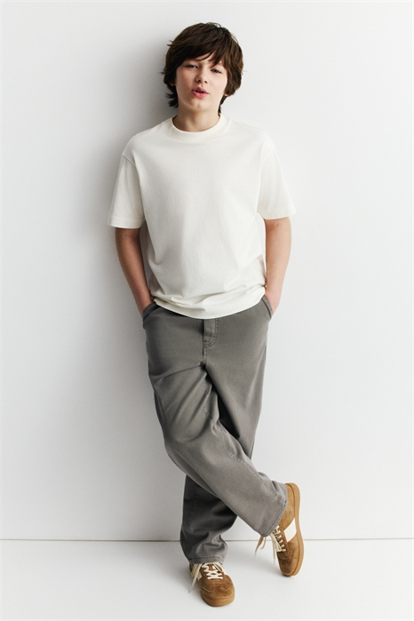 Джоггеры из хлопковой саржи артикул 1290048002