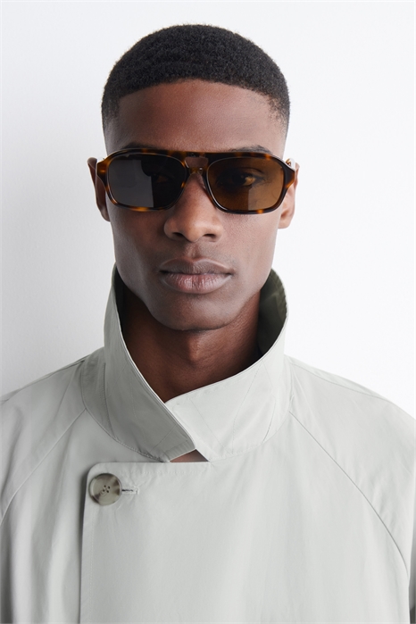 Солнцезащитные очки «Авиатор» прямоугольной формы артикул 1312226001