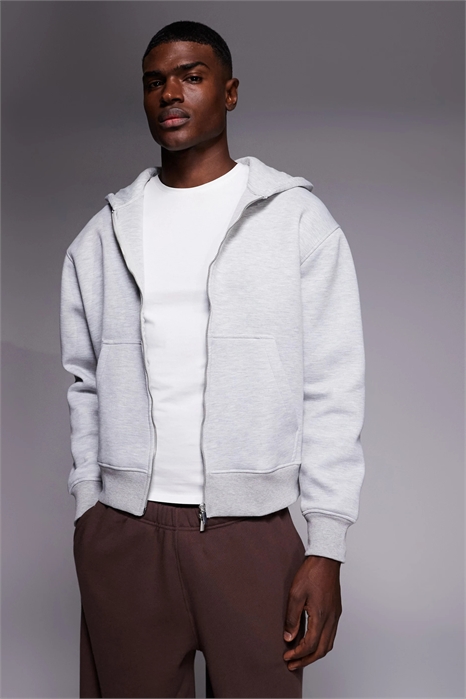 Худи свободного кроя с капюшоном и застежкой-молнией артикул 149137068