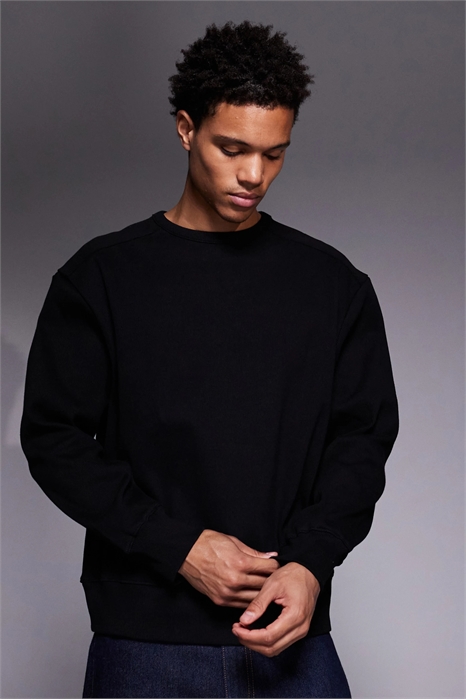 Толстовка из плотной ткани с крупной ребристой фактурой артикул 149111236