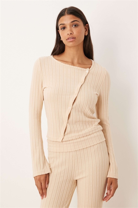 Широкий кардиган с широкой ребристой вязкой и асимметричным кроем артикул 147012685