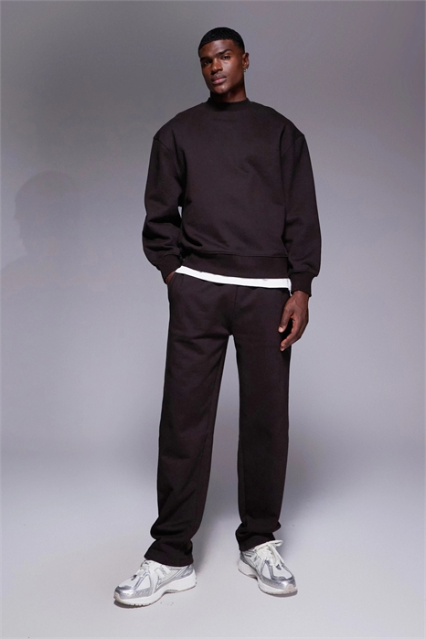 Джоггеры премиум-класса с прямыми брючинами и плотной тканью артикул 148068266