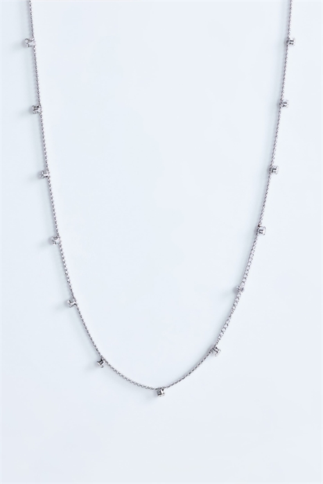 Колье с цепочкой из полудрагоценных камней артикул 155173798