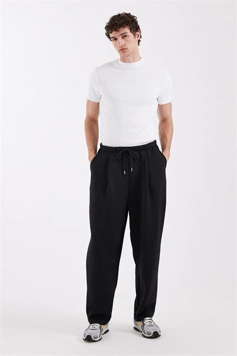 Джоггеры свободного кроя из плотной ткани в стиле дайвинга артикул 156160715