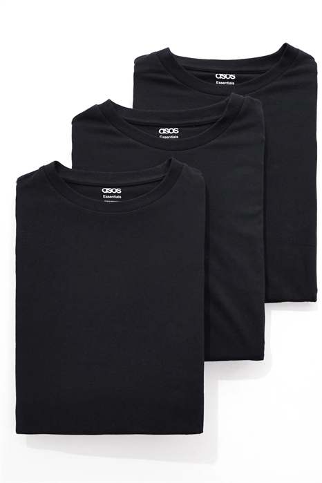 Набор из 3 футболок Essentials с прямым кроем артикул 149434769