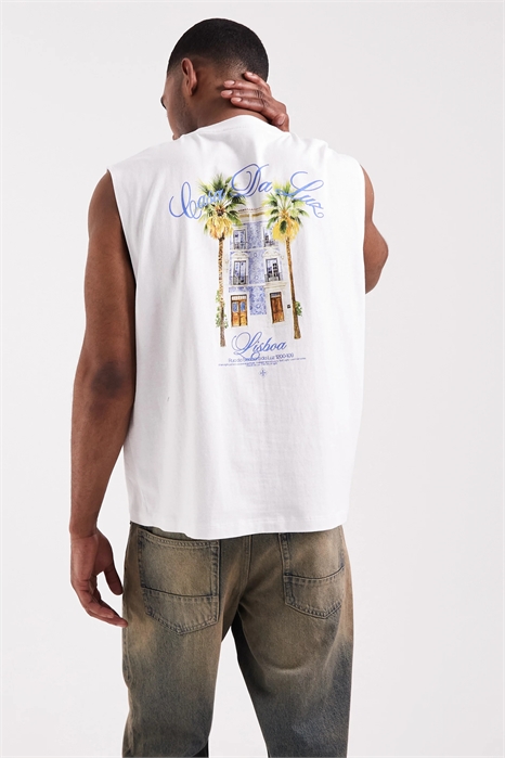 Объемная футболка с рисунком пальмы артикул 156153278