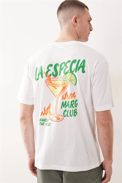 Футболка свободного кроя с принтом «Маргарита» на спине артикул 155407548