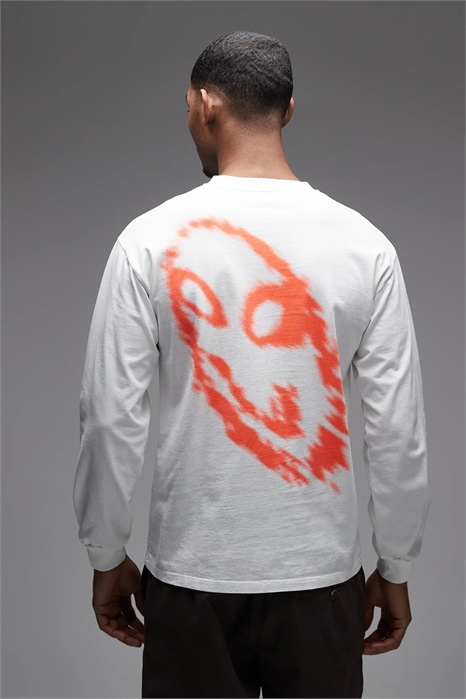 Футболка с длинным рукавом из 100% хлопка с принтом «Smile Away» на спине артикул 154709965