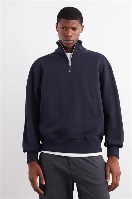 Высококачественная толстовка с длинным рукавом и четвертью молнии, плотность ткани 400 г/м² артикул 148068262