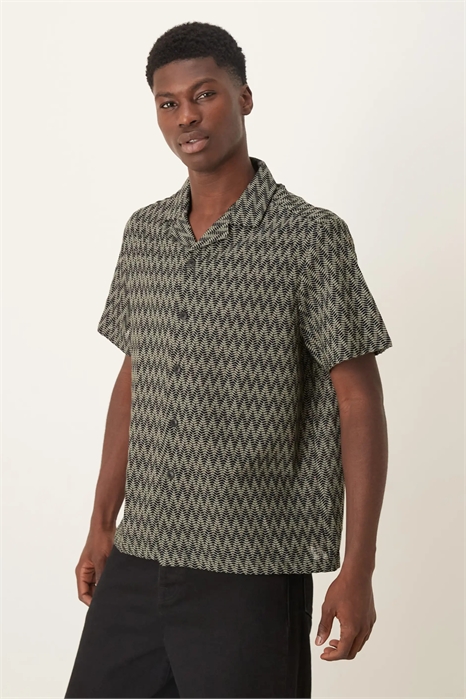 Рубашка свободного кроя из вязаного крючком материала артикул 149434225