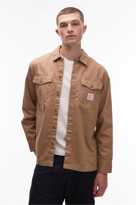 Рабочая рубашка из твила с логотипом бренда «Workwear Capsule» артикул 142117809