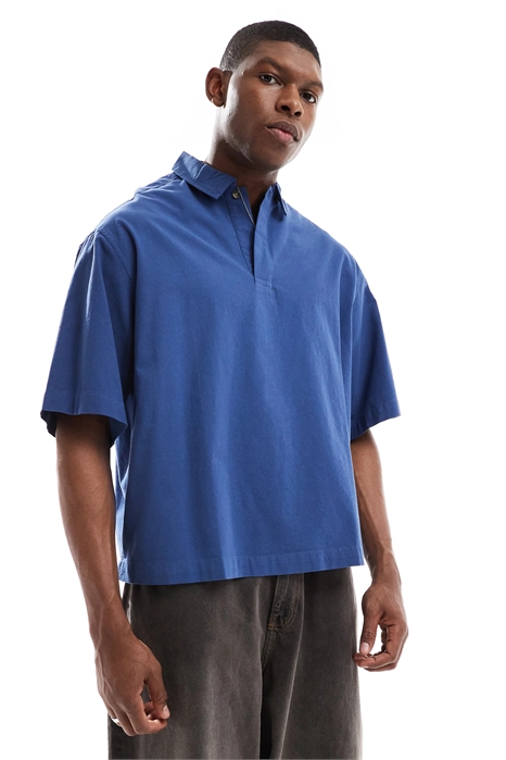 Рубашка свободного кроя с объемным силуэтом и фактурной поверхностью артикул 140141064