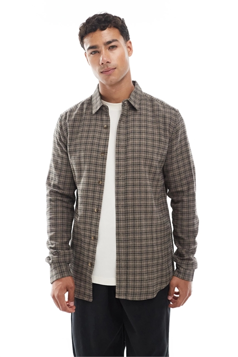 Рубашка в мелкую клетку артикул 148971252