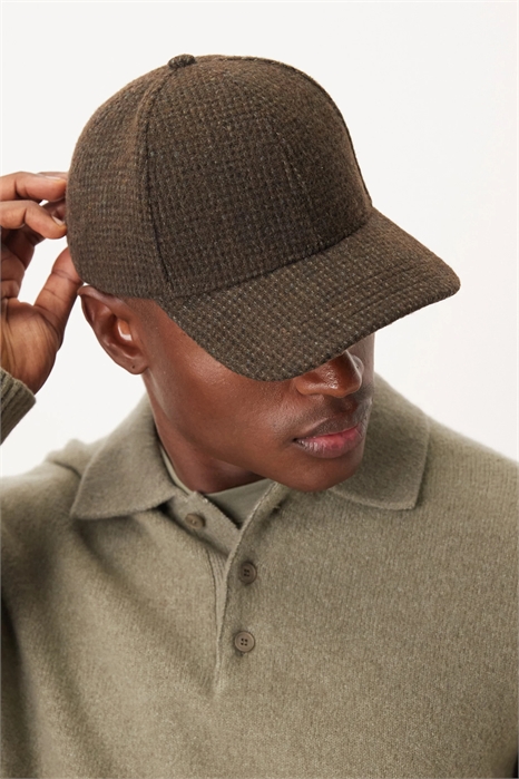 Кепка с ворсистой клетчатой текстурой артикул 151744885