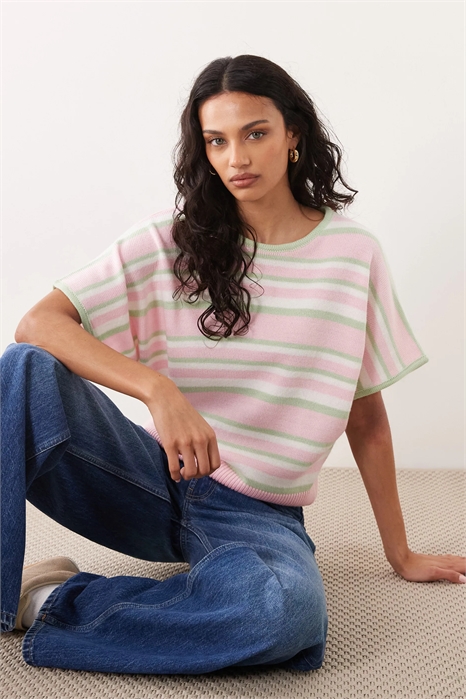 Свитер с рукавами «летучая мышь» из трикотажа артикул 156219632