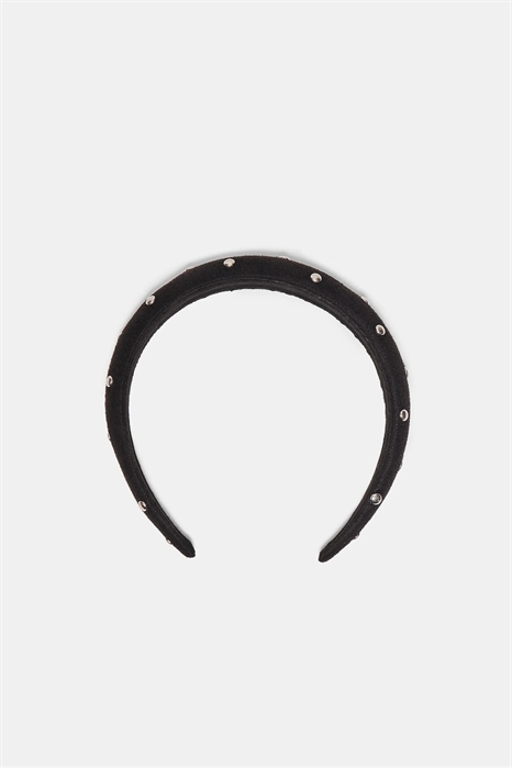 Повязка на голову с объемными стразами артикул 156088861